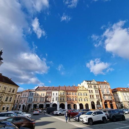 Velke Studio Na Velkem Namesti S Vybavenou Kuchyni Hradec Králové Esterno foto